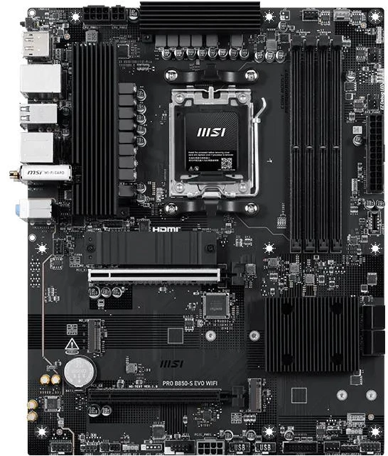 Pagrindinė plokštė MSI PRO B850-S EVO WIFI AM5 ATX MB