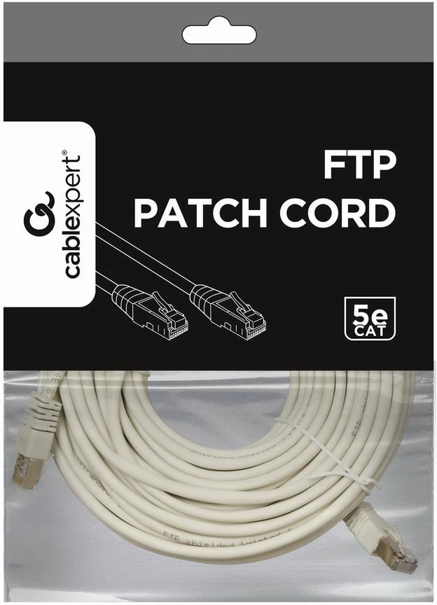 GEMBIRD PP22-15M Gembird patchcord RJ45, cat.5e, FTP, 15m, pilkas