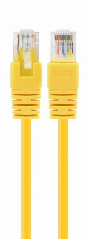 GEMBIRD PP12-0.25M/Y Gembird patchcord RJ45, cat.5e, UTP, 0.25m, geltona