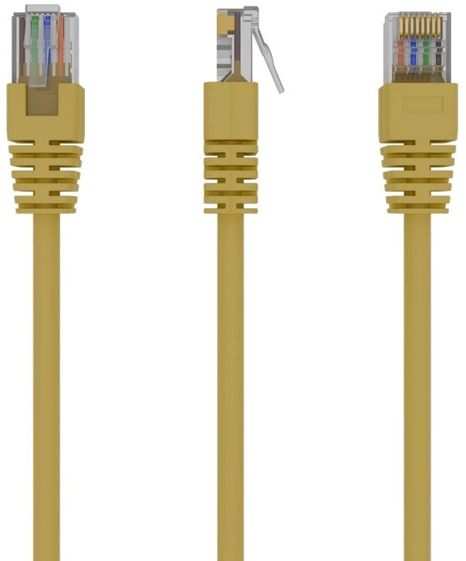 GEMBIRD PP12-1M/Y Gembird patchcord RJ45, cat.5e, UTP, 1m, geltona