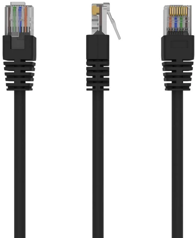 Gembird Cablexpert | Komutacinis laidas | UTP | Juodas RJ45 | RJ45
