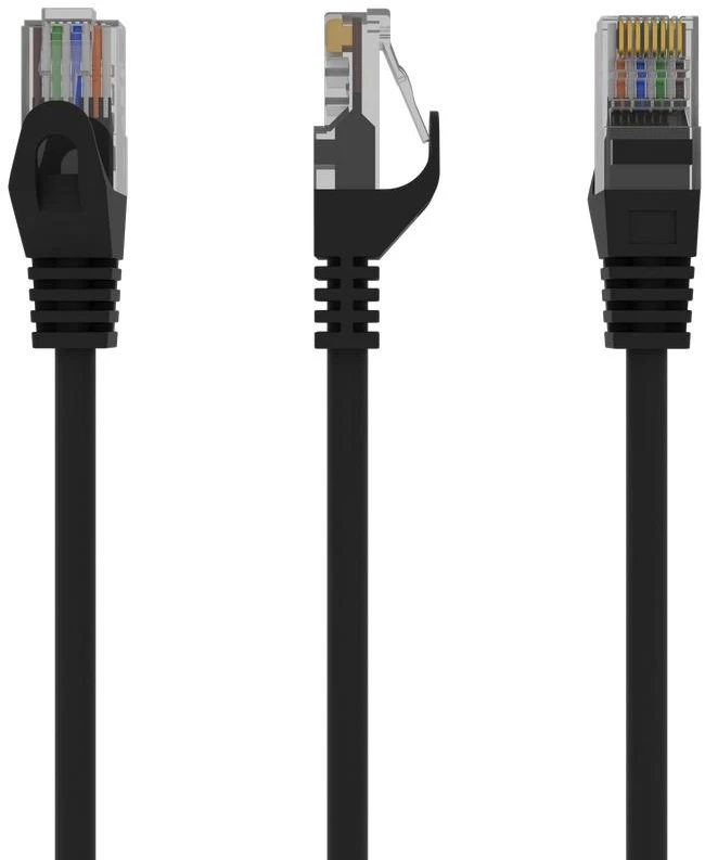 GEMBIRD PP6U-0,5M/BK Gembird UTP Cat6 Patch laidas, 0,5 m, juodas