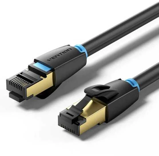 Vention 8 kategorija SFTP tinklo kabelio ventiliacija IKABL 10m Juodas