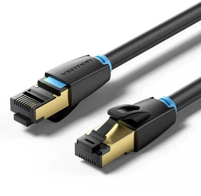 Vention 8 kategorija SFTP tinklo kabelio ventiliacija IKABI 3m Juodas