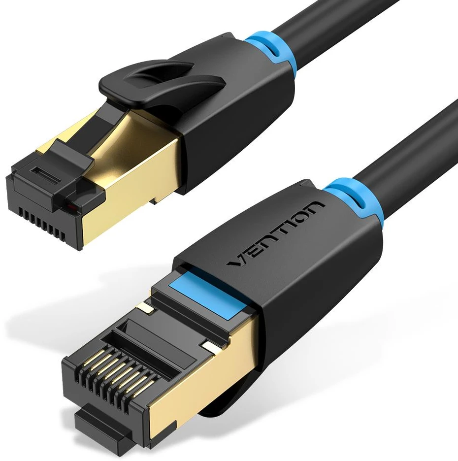 Vention 8 kategorija SFTP tinklo kabelio ventiliacija IKABJ 5m Juodas