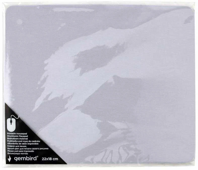 GEMBIRD Printable Pelės kilimėlis small 220x180mm baltas