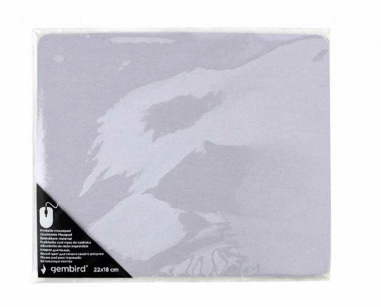 GEMBIRD Printable Pelės kilimėlis small 220x180mm baltas