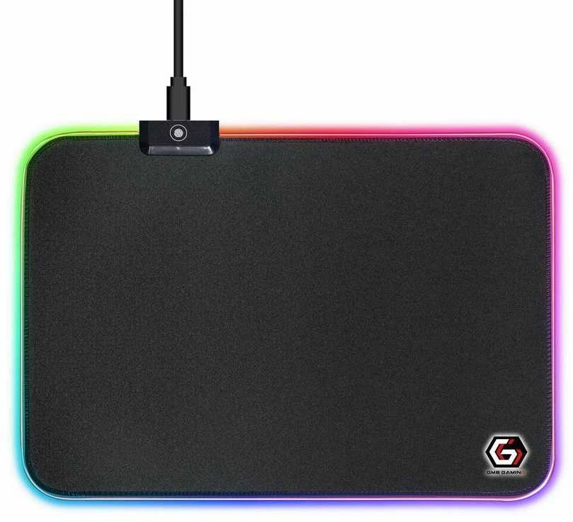 GEMBIRD MP-GAMELED-M Pelės kilimėlis žaidimai su LED šviesos efektu M dydis 250 x 350 mm