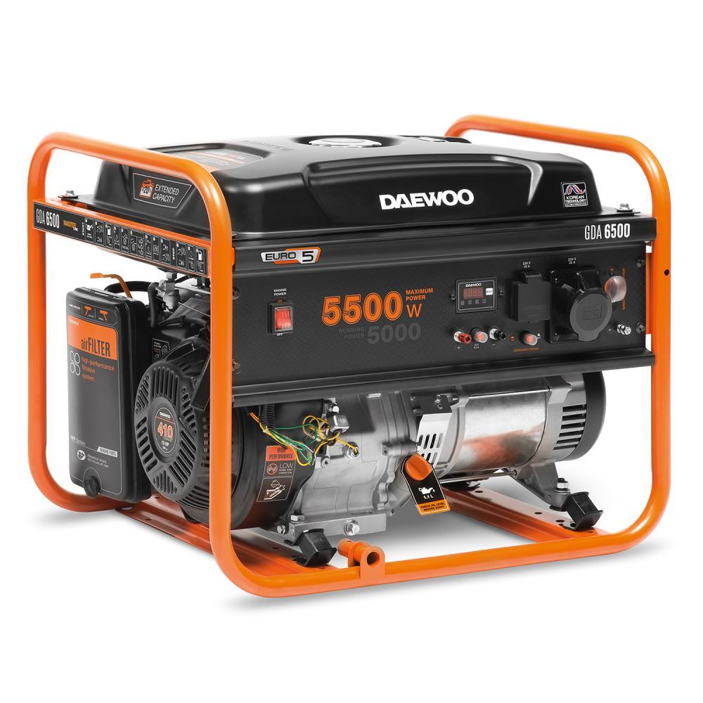 Benzinis generatorius 5.5KW 230V/GDA 6500 DAEWOO aprašymas - Prekės nuotrauka