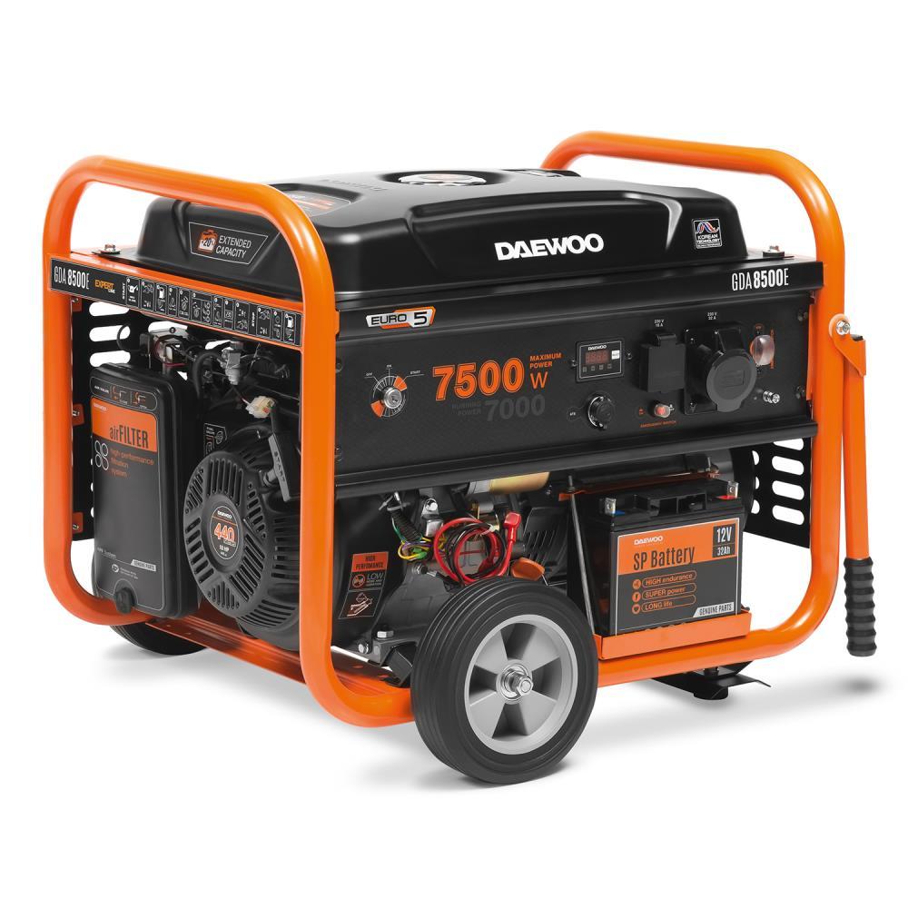 Benzininis generatorius 7.5KW 230V/GDA 8500E DAEWOO aprašymas - Prekės nuotrauka