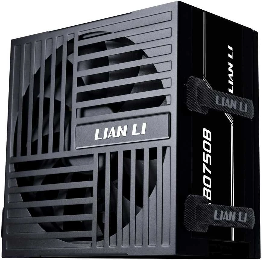 Lian Li RB serijos 80 PLUS Bronze maitinimo šaltinis, pusiau modulinis, PCIe 5.1, ATX 3.1 × 750 vatų, juodas
