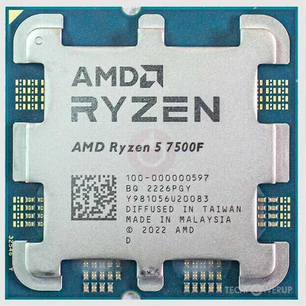 Procesorius AMD Ryzen 5 7500F, 3.7 GHz, 32 MB, AM5, 65W