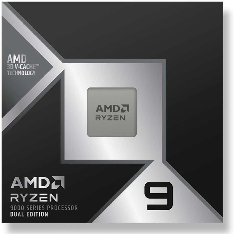 Procesorius AMD Ryzen 9 9950X3D2 CPU, 16 branduolių, 5,6 GHz, Socket AM5 (Granite Ridge) – dėžutėje, be aušintuvo