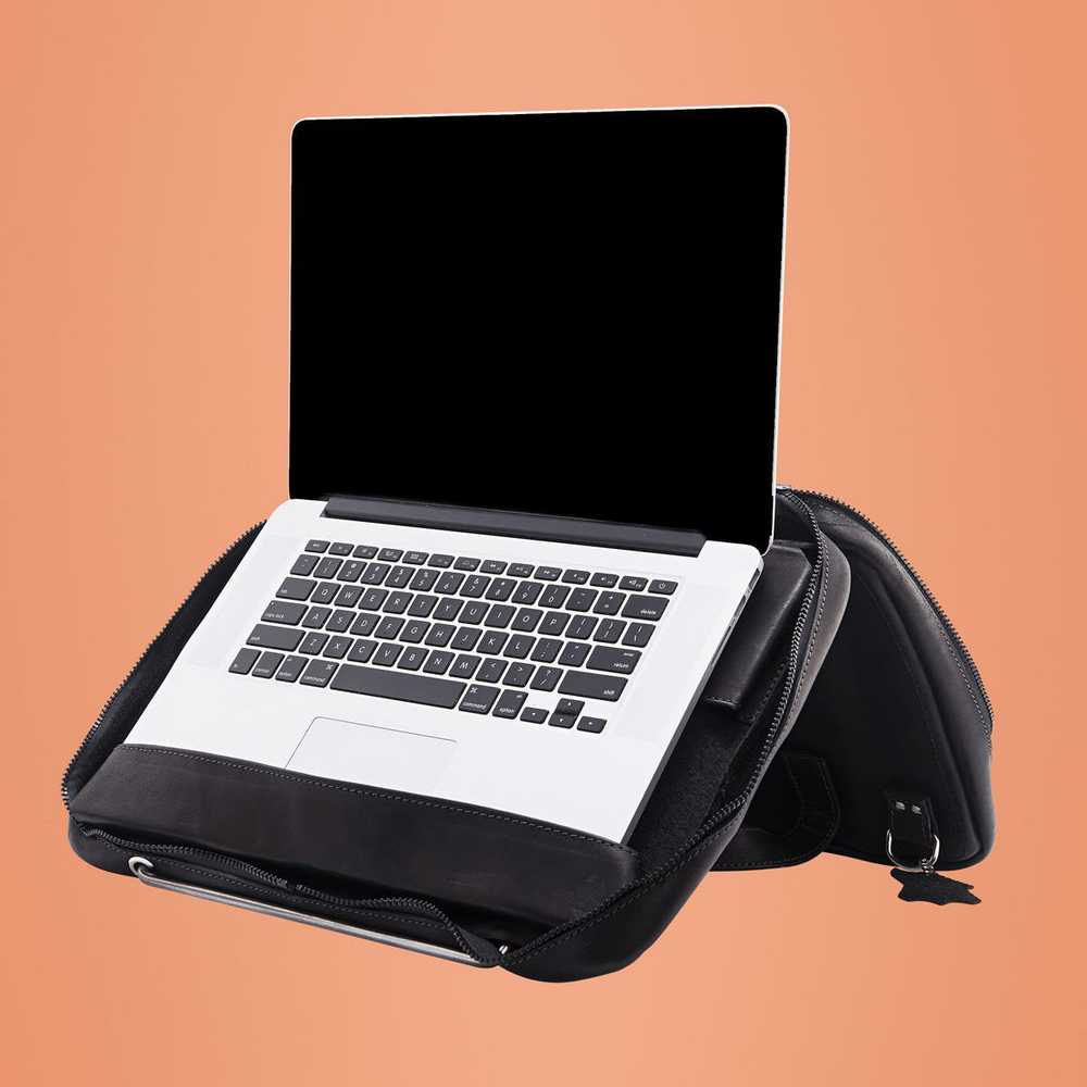 Nešiojamų kompiuterių dėklas-stovas R-GO TOOLS RGOAVLAPBL 15.6"