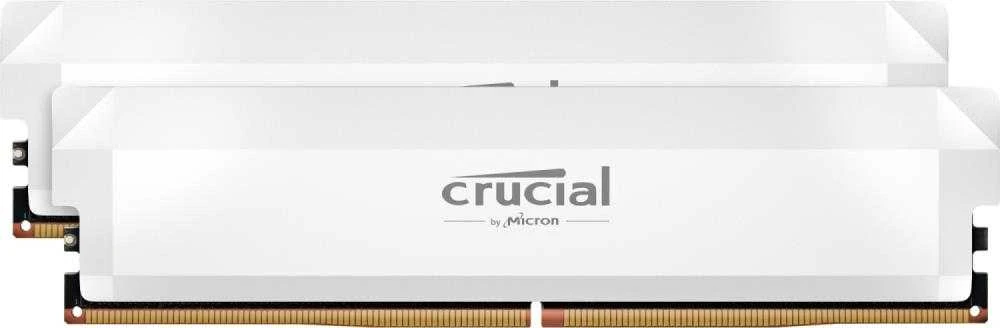 RAM „Crucial Pro Overclocking“ 64 GB [2 x 32 GB 6000 MHz DDR5 CL40 UDIMM] balta