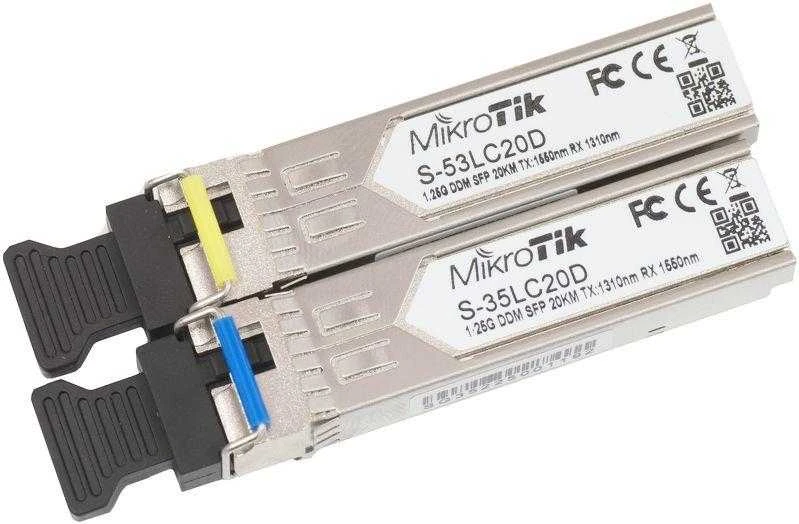 Šakotuvas NET TRANSCEIVER SFP PAIR/S-3553LC20D MIKROTIK