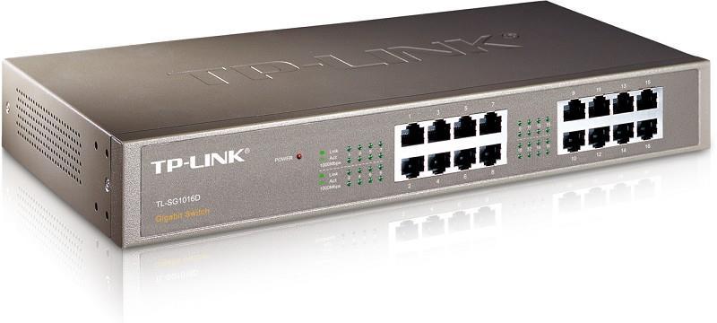 Šakotuvas Komutatorius TP-LINK 16x10Base-T / 100Base-TX / 1000Base-T TL-SG1016D