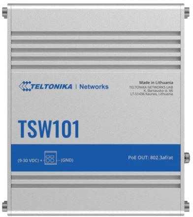 Šakotuvas Teltonika | Pramoninis komutatorius | TSF010 | Nevaldomas | Montuojamas ant DIN bėgelio | 10/100 Mbps (RJ-45) jungtys kiekis: 5 | Maitinimo šaltinio tipas: 3 kontaktų pramoninis nuolatinės srovės maitinimo lizdas