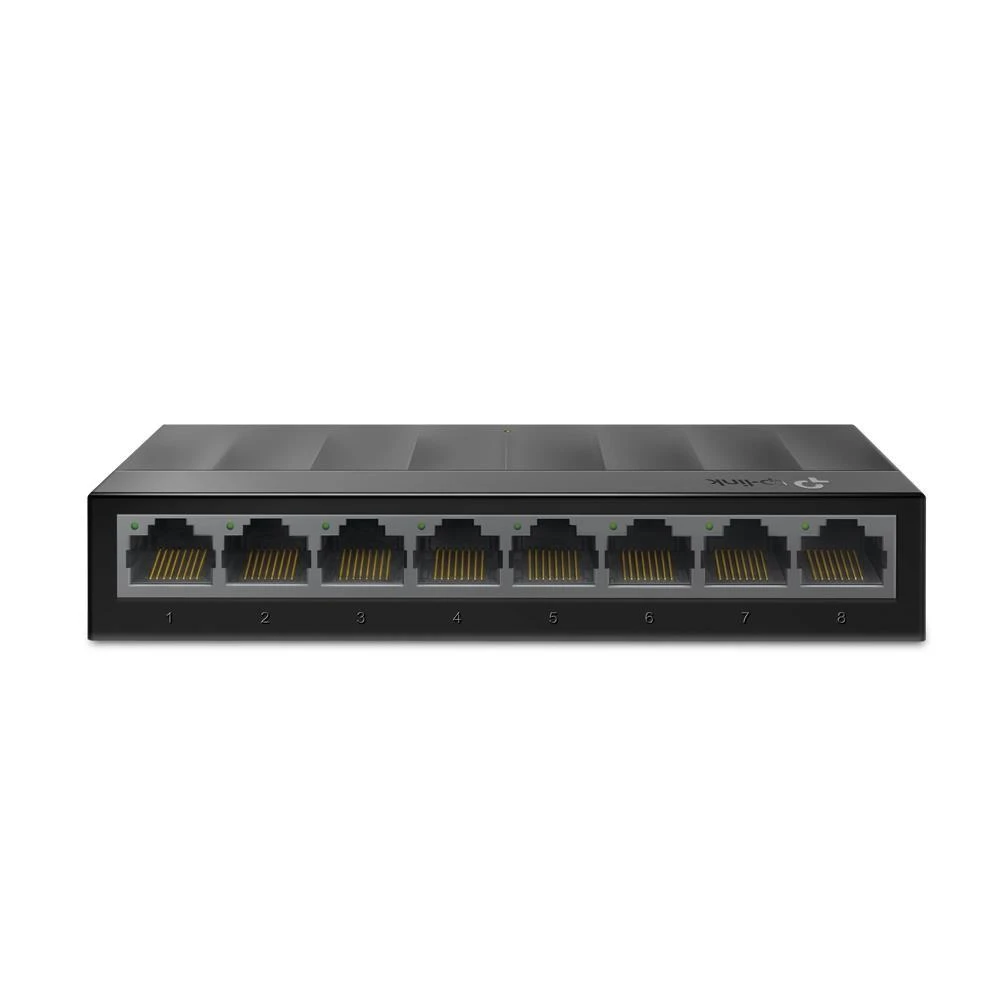 Šakotuvas TP-LINK LiteWave 8 prievadų 10/100M darbalaukio jungiklis 8 10/100M RJ45 prievadų darbalaukio plastikinis dėklas