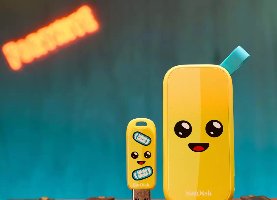 Kietasis diskas SanDisk Fortnite® nešiojamasis SSD diskas,Peely™ Edition – 1 TB aprašymas - Prekės nuotrauka