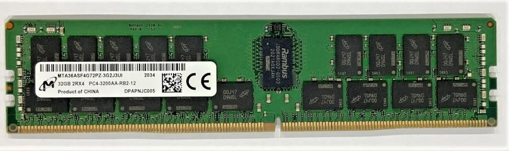 DELL 32GB DDR4 serverio atminties modulis, viršutinė pusė