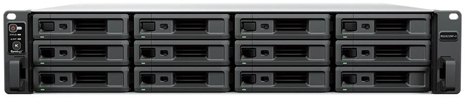 Serveris „Synology RackStation RS2423RP+II“ | Efektyvus centralizuoto duomenų valdymo saugojimas | AMD Ryzen | V1780B | 8 GB | DDR4 | Juodas