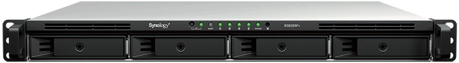 Serveris Synology Serwer rs826rp+ 4x0hdd ryzen v1500b 4gb 4x1gbe 3y