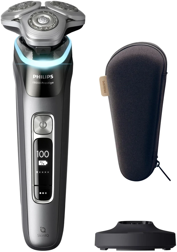 Philips i9000 Prestige drėgnojo ir sausojo skutimo skustuvas su „SkinIQ“