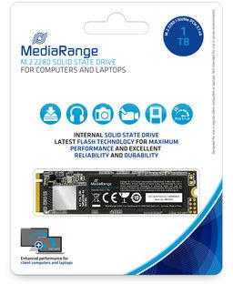 SSD MEDIARANGE S3100 1TB M.2 TLC Rašymo greitis 1800 MBytes/sec Skaitymo greitis 2200 MBytes/sec TBW 400 TB MTBF 150000 hours MR1033