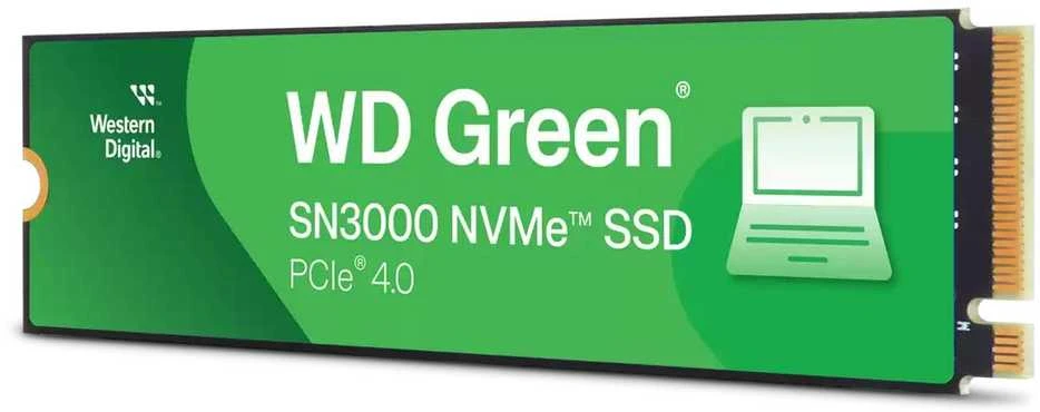 Dysk SSD SanDisk Žalias SN3000 1TB M.2 2280 PCI-E x4 Gen4 NVMe (WDS100T4G1E-00CPS0)