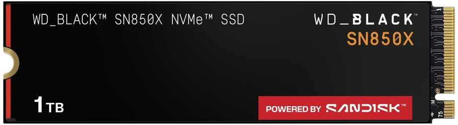 SSD SANDISK 600xTBW rating Skaitymo greitis 7300 MB/s Rašymo greitis 6300 MB/s NVMe Yes PCI Express 4.0 M.2 1000 GB POWERED BY SANDISK Juodas SN850X WDS100T2X0E