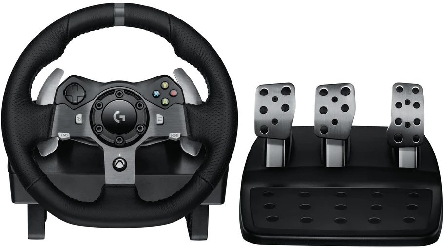 Logitech G920 Driving Force žaidimų vairas skirtas Xbox One ir PC su pedalais