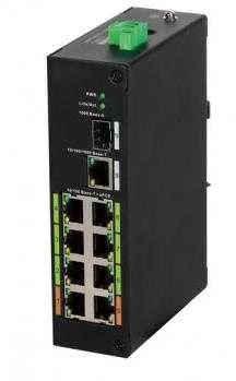 Dahua ePoE šakotuvas 100Mbps 8portu+1G uplink + 1SFP, ePoE iki 800m, Hi-PoE