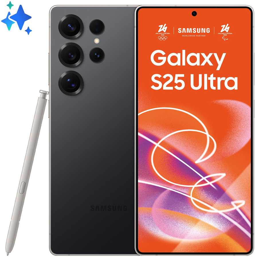 Išmanusis telefonas Samsung Galaxy S25 Ultra S938 5G Dual Sim 12GB RAM 1TB - Titanium Juodas