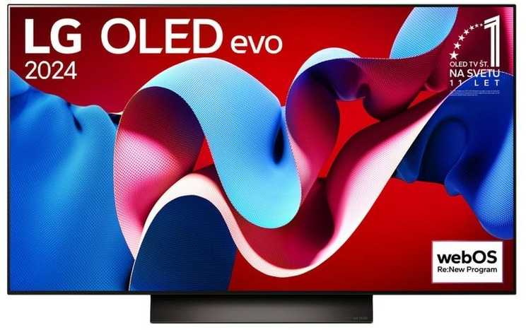 Televizorius LG 48" OLED/4K/Smart|3840x2160|Belaidis LAN|Bluetooth|WebOS|OLED48C41LA