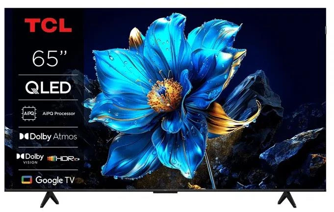 Televizorius TCL 4K QLED TV | 65T69C | 65 | Smart TV | Google TV | UHD | Juodas