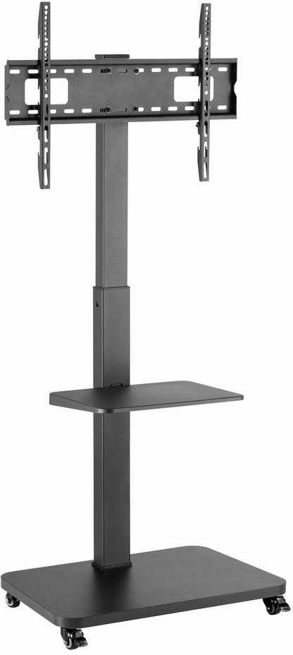 Laikiklis Gembird Grindinis televizoriaus stovas, mobilus ant ratų (sukamasis/pakreipiamas), 32'' - 75'', juoda