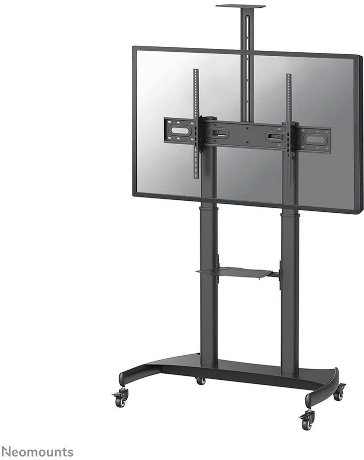 Laikiklis NeoMounts mobilus plokščiaekranis grindų stovas (aukštis: 128-160 cm), 60-100", c:Juodas