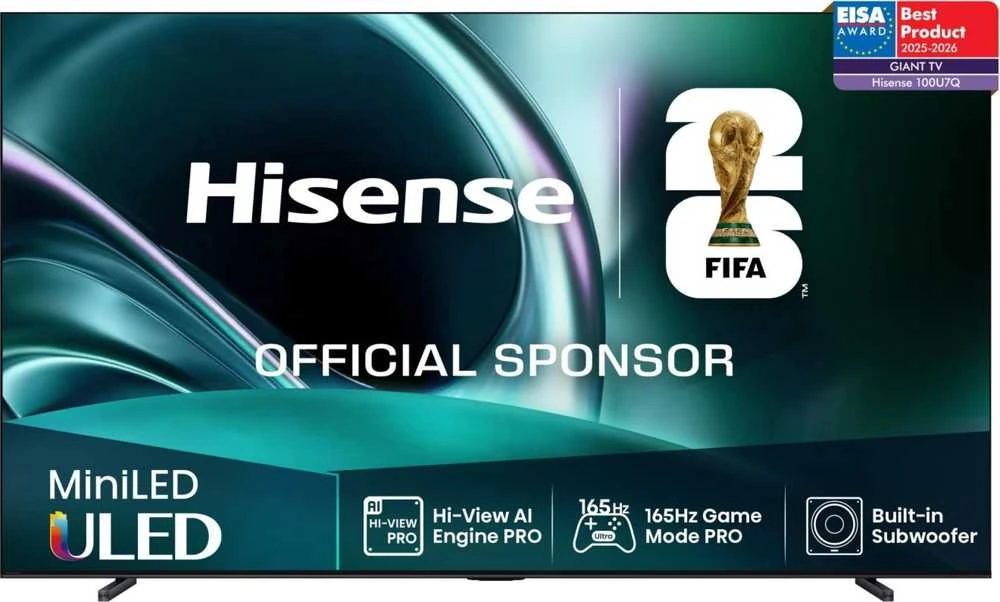 Televizorius HISENSE 100" 4K Ultra HD ULED 100U7Q plokščias išmanusis televizorius