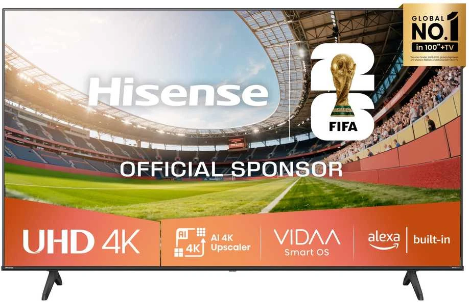 „Hisense UHD“ išmanusis televizorius | 55A6Q | 55" | Išmanusis televizorius | VIDAA OS | UHD | Juodas