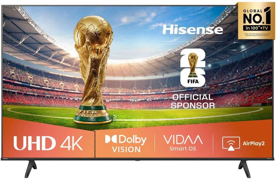 „Hisense UHD“ išmanusis televizorius | 55A6Q | 55" | Išmanusis televizorius | VIDAA OS | UHD | Juodas