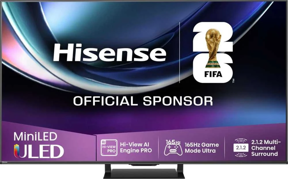 Televizorius HISENSE 55U7Q PRO 55" MiniLED 4K VidaaOS 165Hz Dolby Atmos
