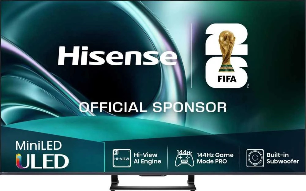 Televizorius Hisense Mini LED TV | 65U7Q | 65 | Smart TV | VIDAA Smart OS | UHD | Juodas