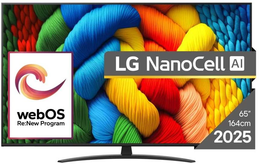 65 colių LG 65NANO81A3A 4K išmanusis TV 2025