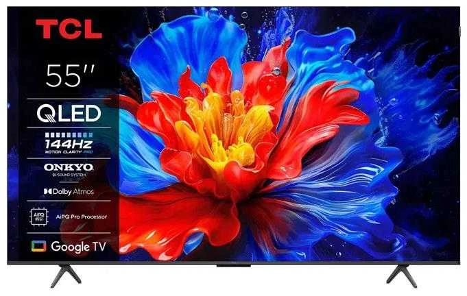 Televizorius TV Set TCL 55 " 4K Ultra HD 3840 x 2160 pikselių Flat 16:9 QLED 55P8K