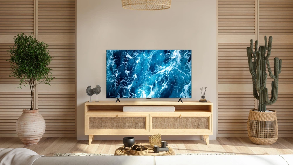 TCL 4K QLED televizorius | 85T69C | 85 | Išmanusis televizorius | „Google TV“ | UHD | Juodas