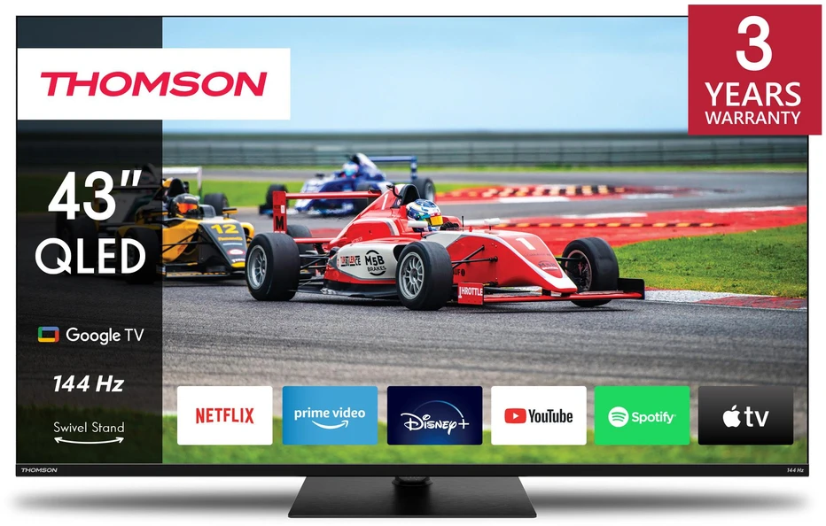 „THOMSON 43“ QLED PRO UHD „GOOGLE“ išmanusis televizorius