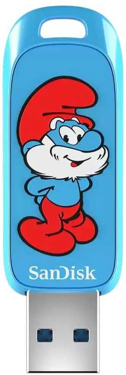 USB laikmena Sandisk Papa Smurf Edition, 64 GB (SDCZIS-064G-G46)