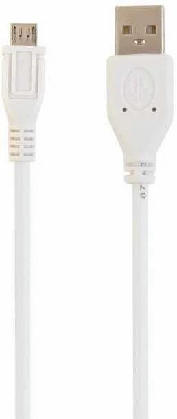 GEMBIRD CCP-MUSB2-AMBM-W-1M Gembird micro USB 2.0 kabelis AM-MBM5P 1m, baltas