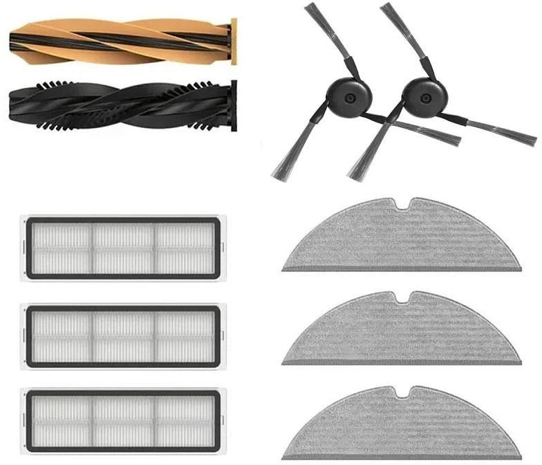 Siurbimo Prietaisų Priedas - Dreame D20 Pro TroboWave DuoBrush, 3 Filtrai, 3 Šluostės, Juoda